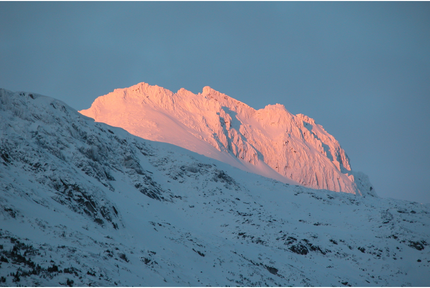 Face Mountain Sunset