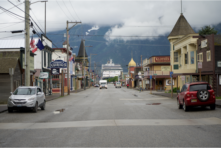Morning view down Broadway. #thisisskagway #familyvacation2023