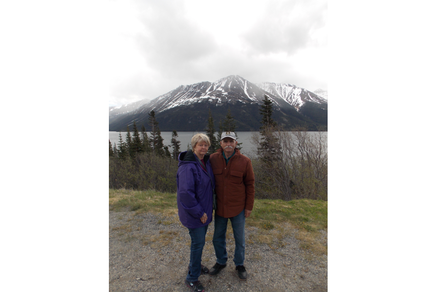 Couple by the lake