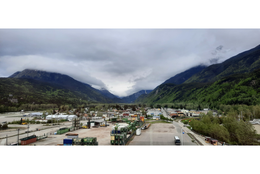 Skagway is a historic town, with plenty of activities, including hiking, skiing and the famous White Pass railway. Goods coming in and out of Skagway also involves plenty of activity, with the famous backdrop of Skagway's mountains ever-present.