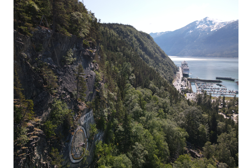Hang-time in Skagway.