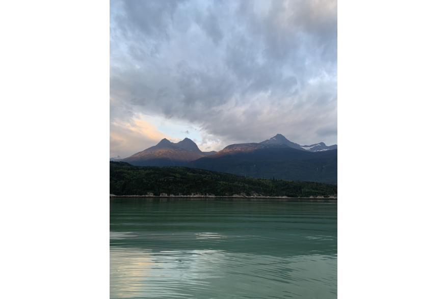 Viewpoint from the boat in the fjord