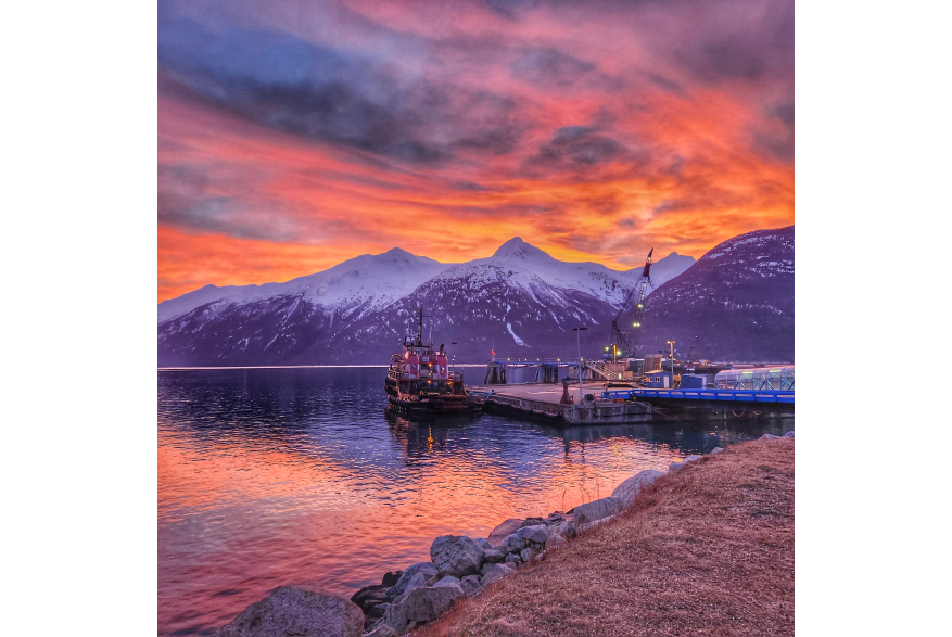 Winter sunset