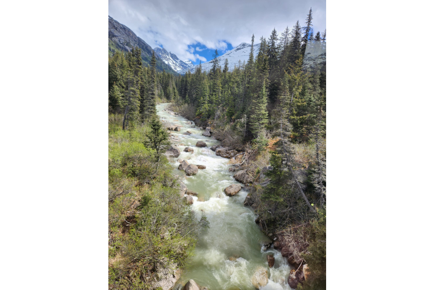 Beautiful river on the White Pass Railroad trip.