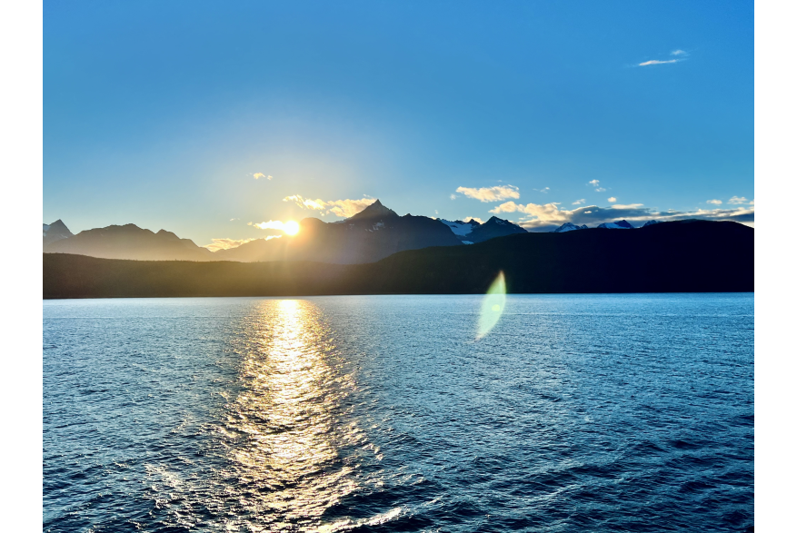 Photo taken from the Majestic Princess cruise ship while traveling to Skagway on the Lynn Canal
