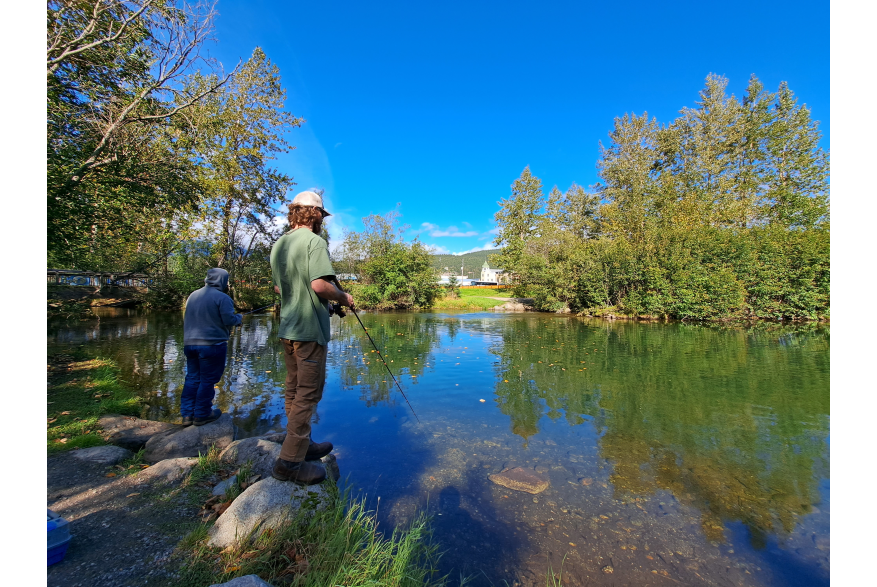 Fishing in Pullen Pond