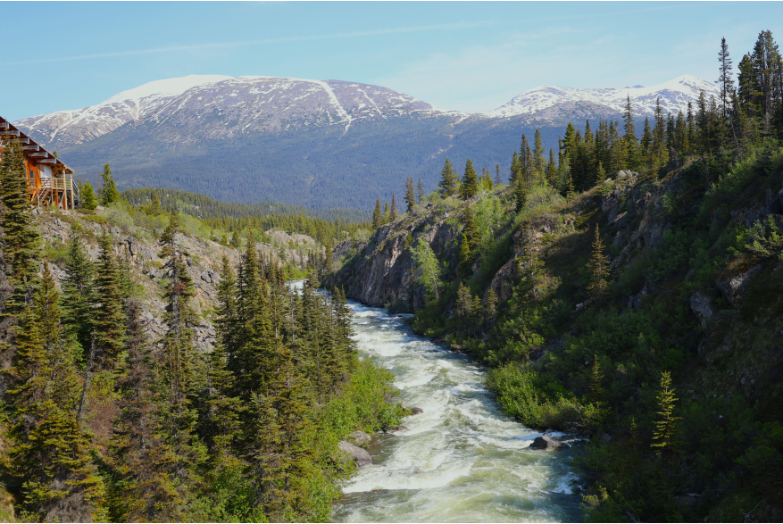 On Yukon Suspension Bridge