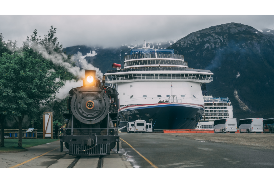 No. 73 waits patiently on the Broadway dock next to the Carnival Spirit.