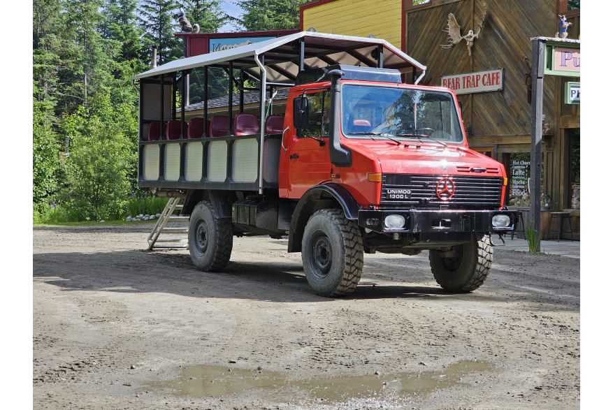 Unimog. Next stop, Musher's Camp.