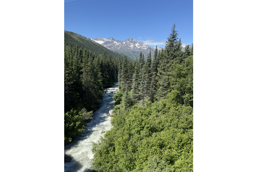 River with mountains