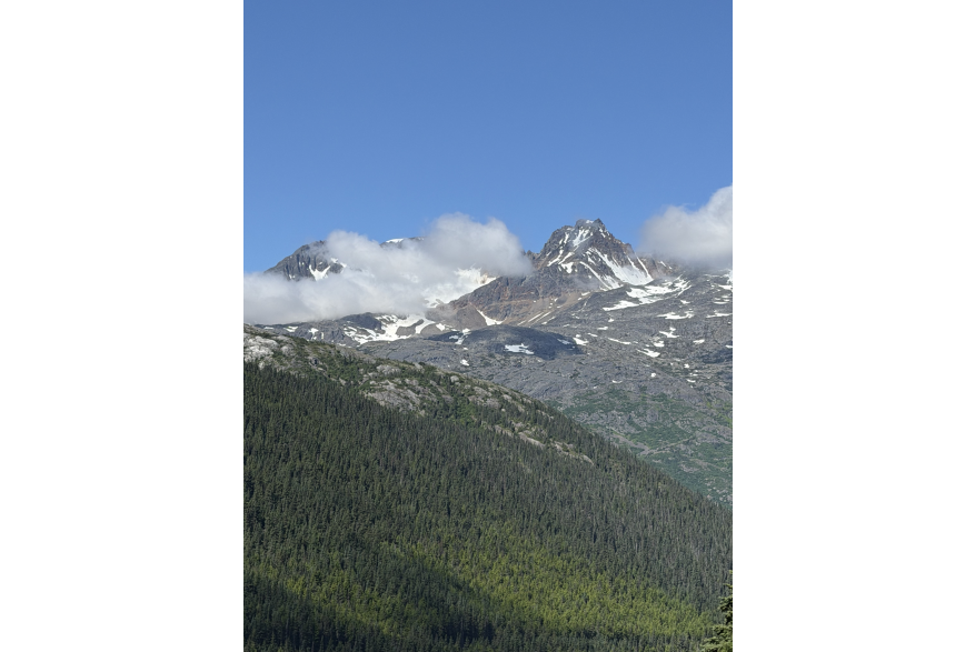 Snow caped mountains