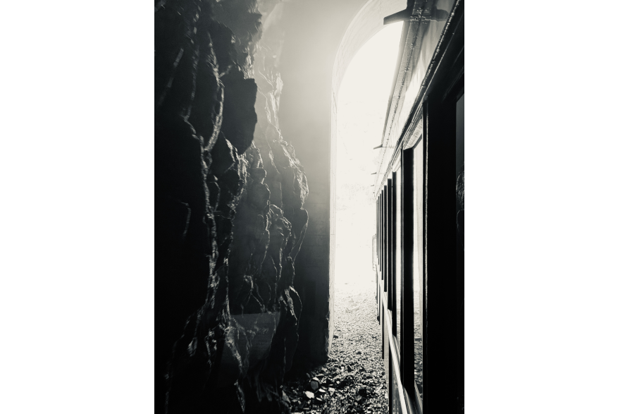 Emerging from the tunnel