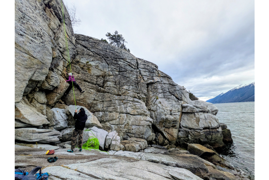 Climbing at Smugglers