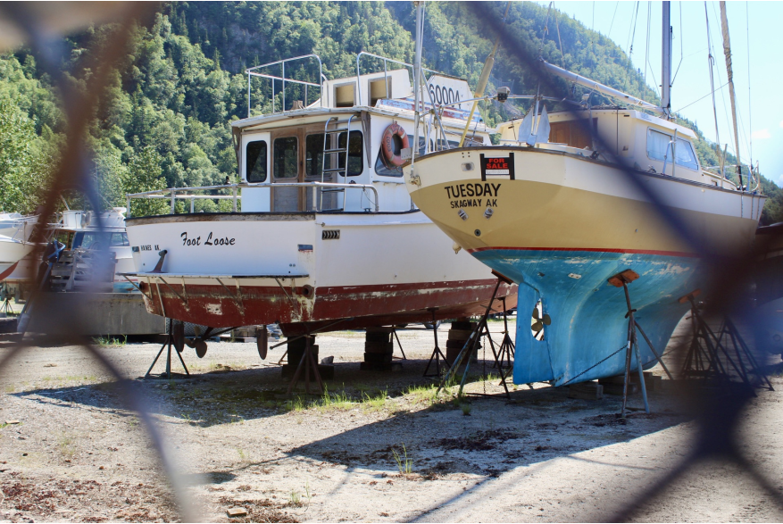 Boats near the cruise port.