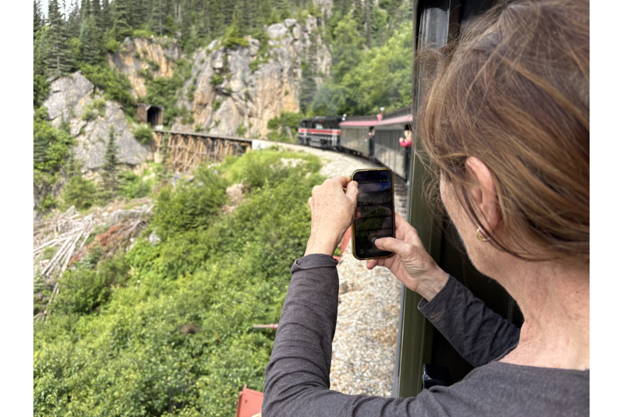 My mum from Australia dream to visit and enjoying the train journey