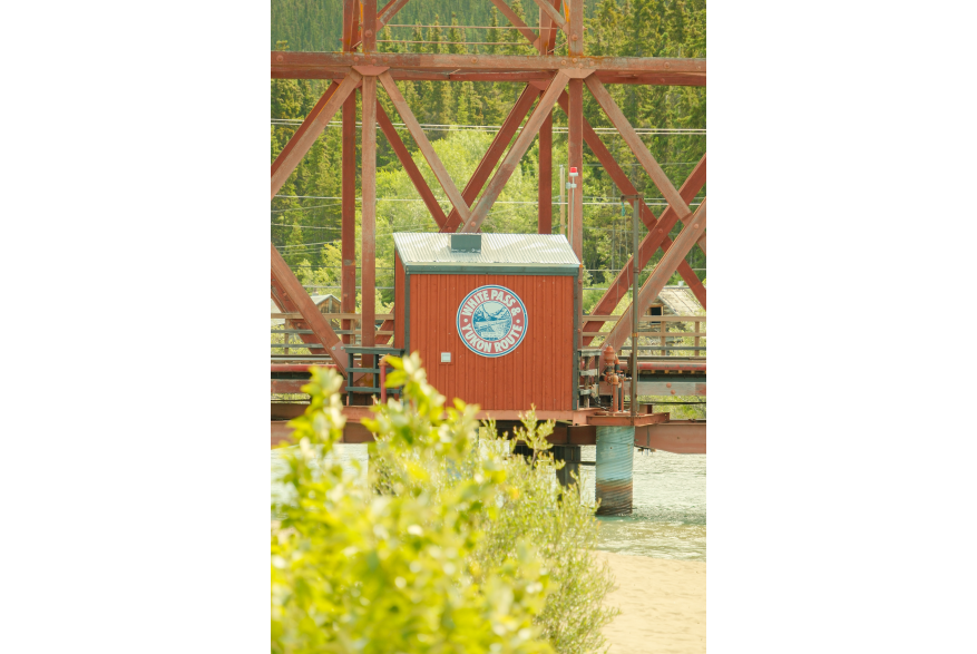 White Pass and Yukon Route sign in Carcross