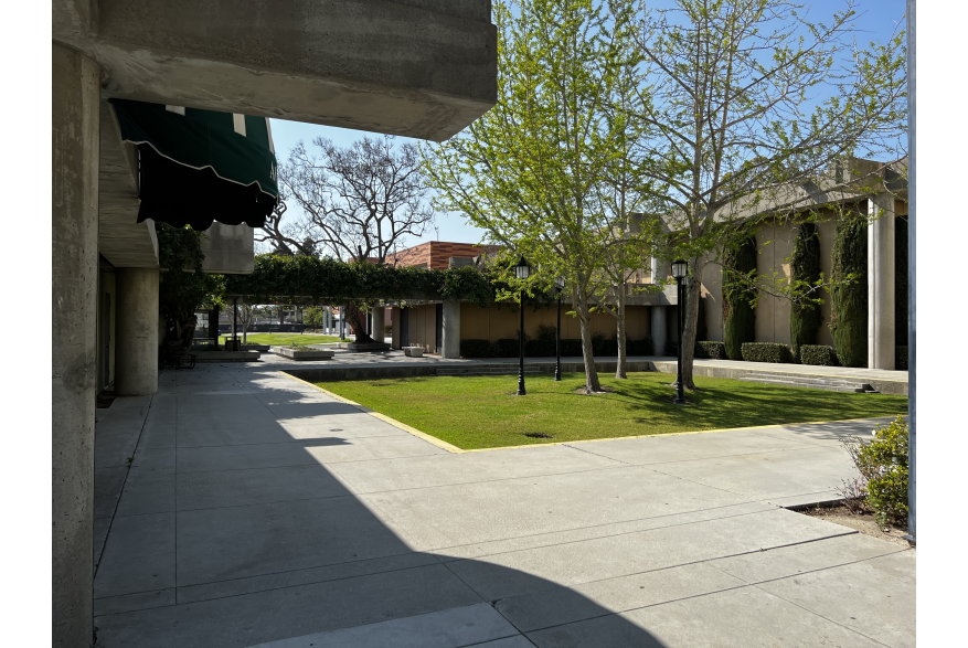Courtyard between the Music, Communications, and Theater Buildings