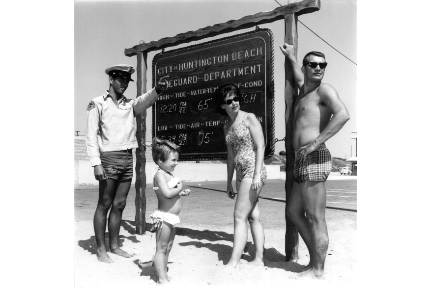 Lifeguard and family 1950s