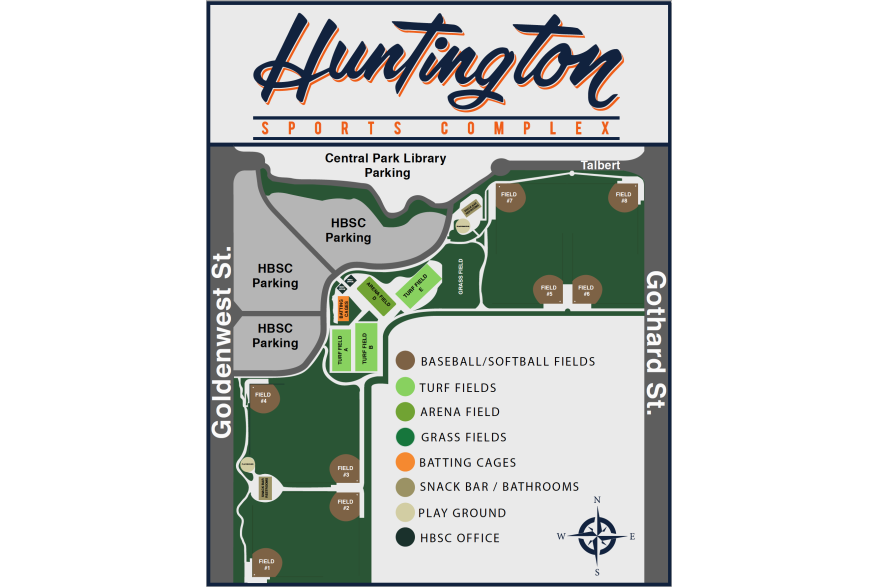 Sports Complex Overhead Map