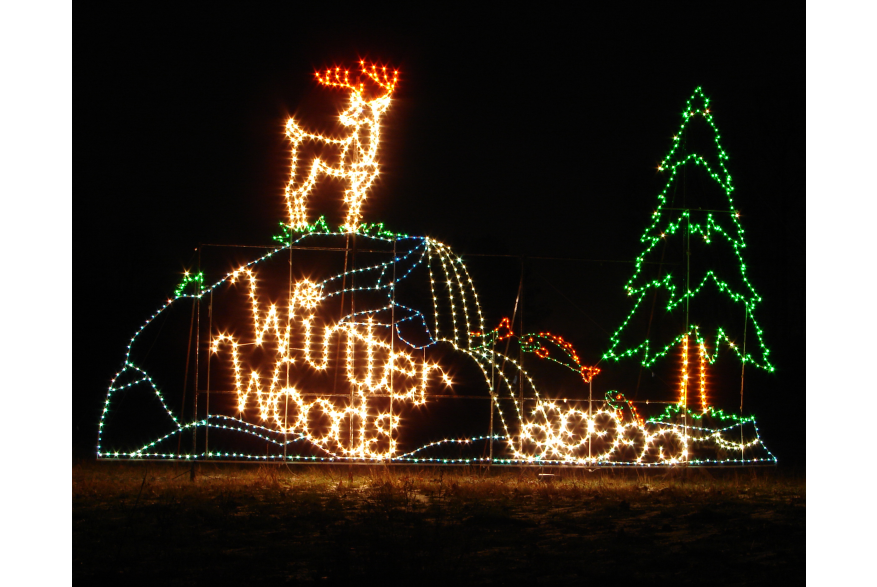 Light Show Mountain Scene