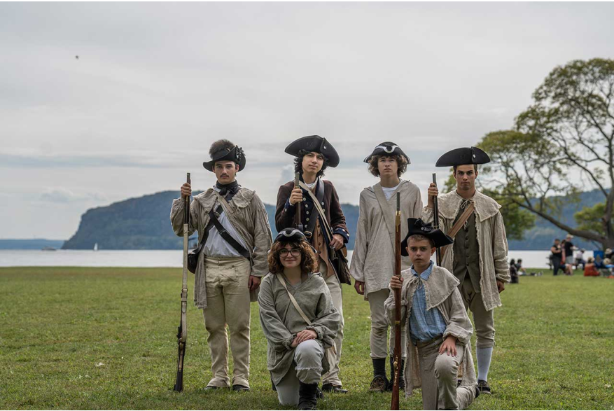 Rev Fest 250 Reenactment Soldiers by the River