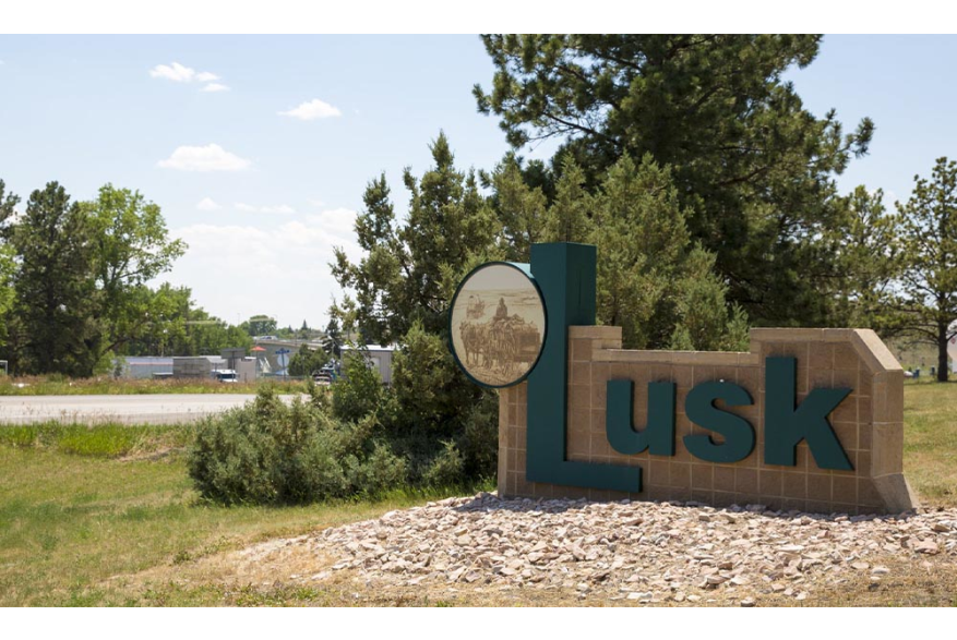 Lusk Welcome Sign Niobrara County