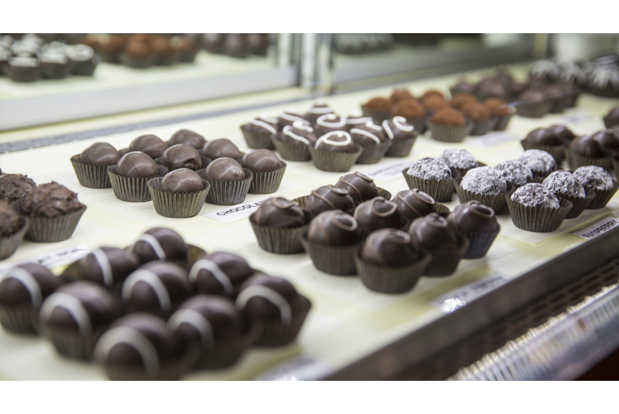 Meeteetse Chocolatier display case
