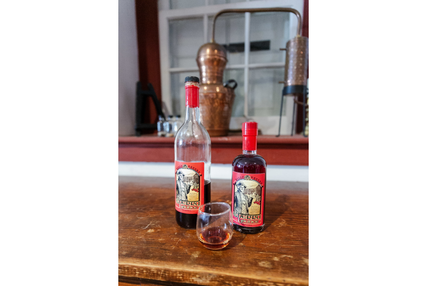 cherry bounce created at the Eichelberger Distillery in Dillsburg, PA