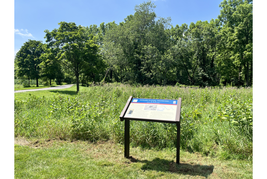 a civil war trails marker located in York County PA