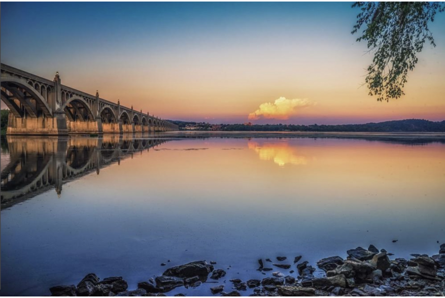 Susquehanna River at sunset