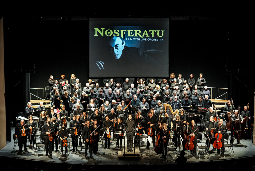 the York Symphony Orchestra performing on stage