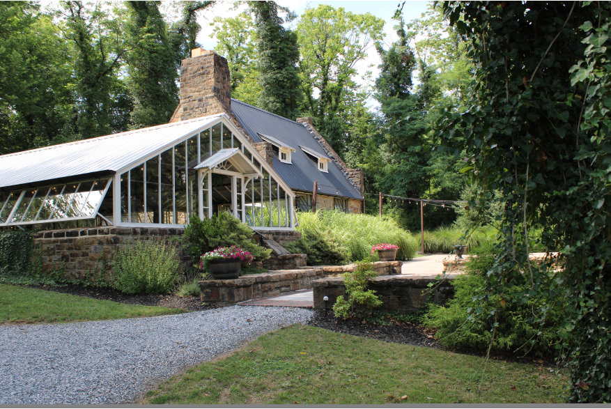the greenhouse at Historic Shady Lane