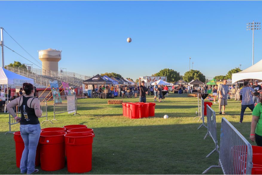 Giant Beer Pong at Rio de Cerveza Brew Fest in Yuma, Arizona