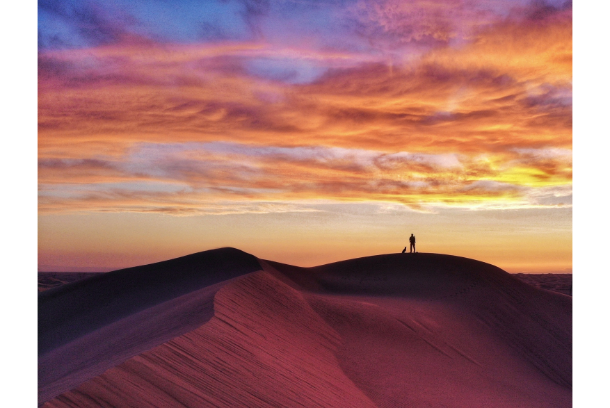 Imperial Sand Dunes at Dusk
