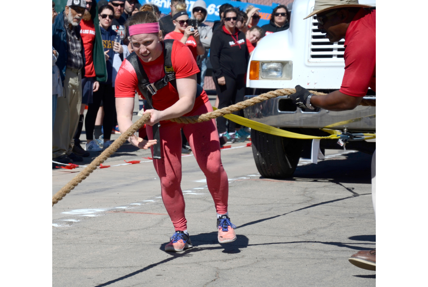 Caballeros de Yuma's Bull of the Desert Strongman Competition in Yuma, Arizona