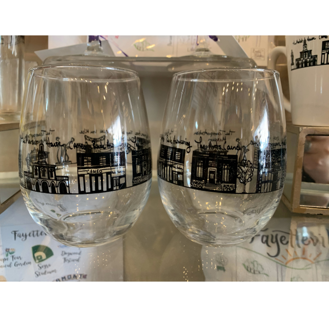 Fayetteville Stemless Water Glasses