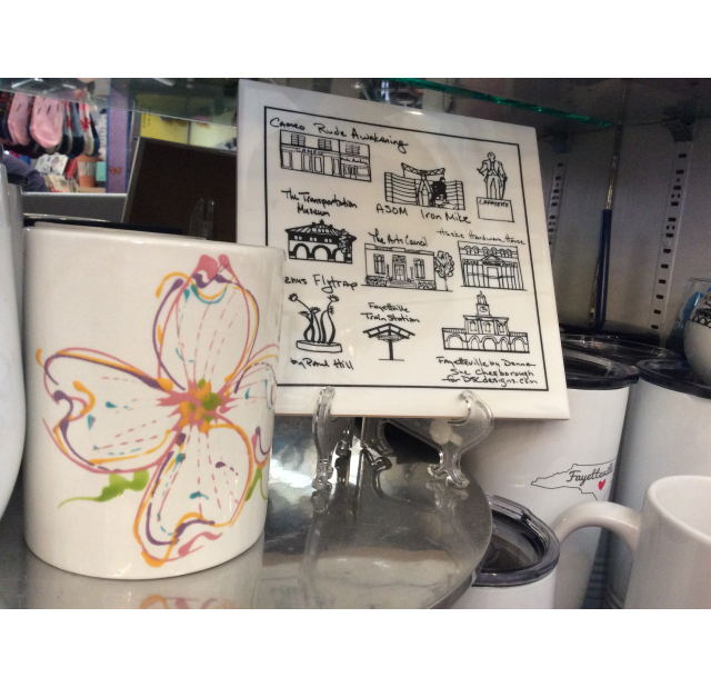 Fayetteville Landmarks Tile & Dogwood Mug