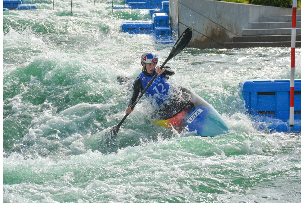Evy Leibfarth at 2024 Olympics Trials in OKC