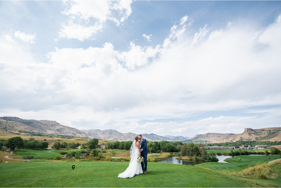 Fossil Trace Golf Course Couple Wedding Photo