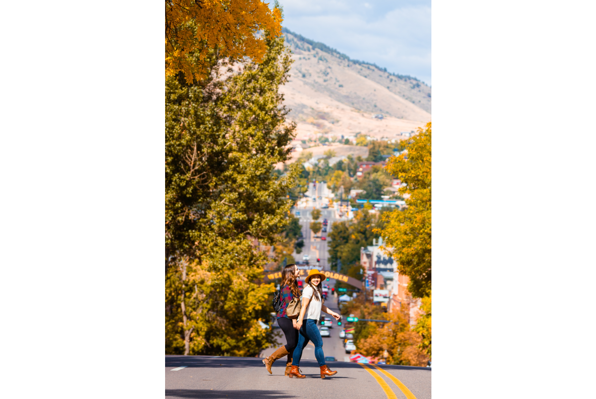 Walking Downtown Golden in Fall