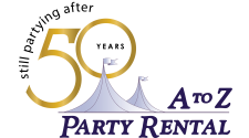 A to Z Party Rental 2024 logo