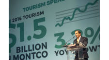 Board Chairman Rick Odoriso Presents the Economic Impact of Tourism for Montgomery County at the Valley Forge Tourism & Convention Board's 2017 Annual Luncheon