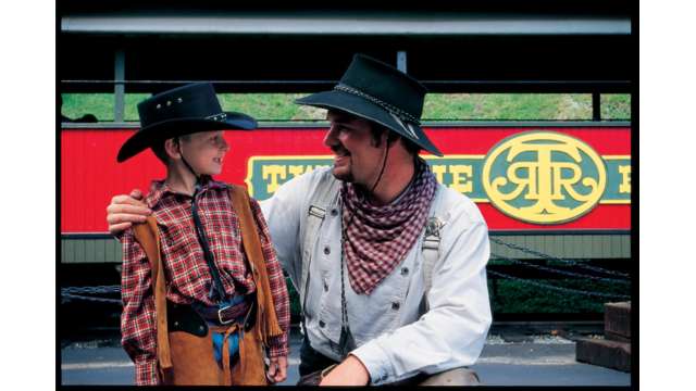 One of the Real Cowboys at Tweetsie Railroad | Boone, NC