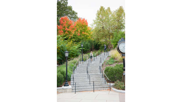 The Higgins Staircase at Boston College, Chestnut Hill, MA