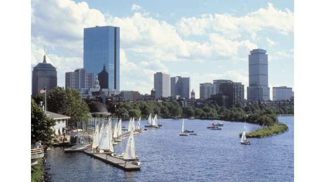 Sailboats in Charles River Basin