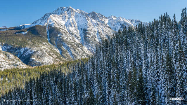 Twilight Peak in Winter, Durango, CO
