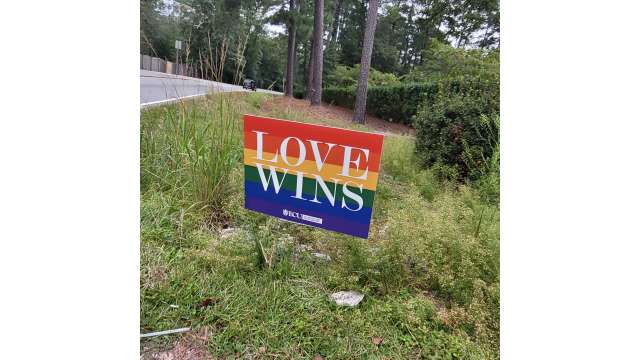 Love Wins Yard Sign