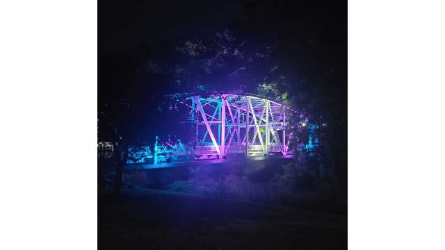 Pan Pride Bridge Lights