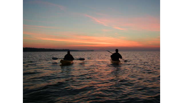 Sunset over the Mississippi Sound