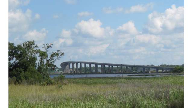 Bridge and marsh in Moss Point